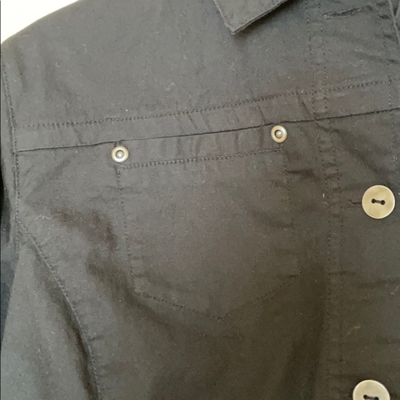Chico’s Black Button Up Jacket Size 0 - Picture 5 of 7